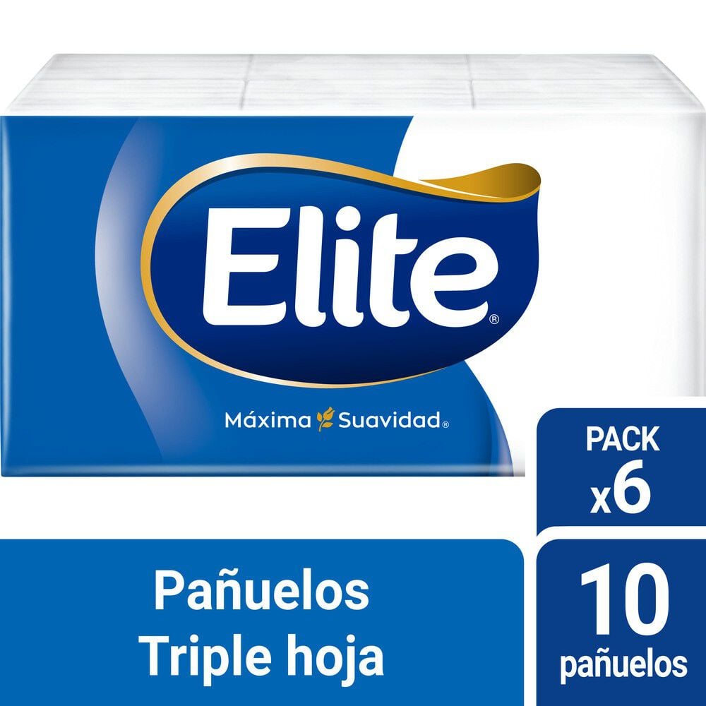 Pañuelos triple hoja Aloe Vera 6 paquetes 10 unidades c/u