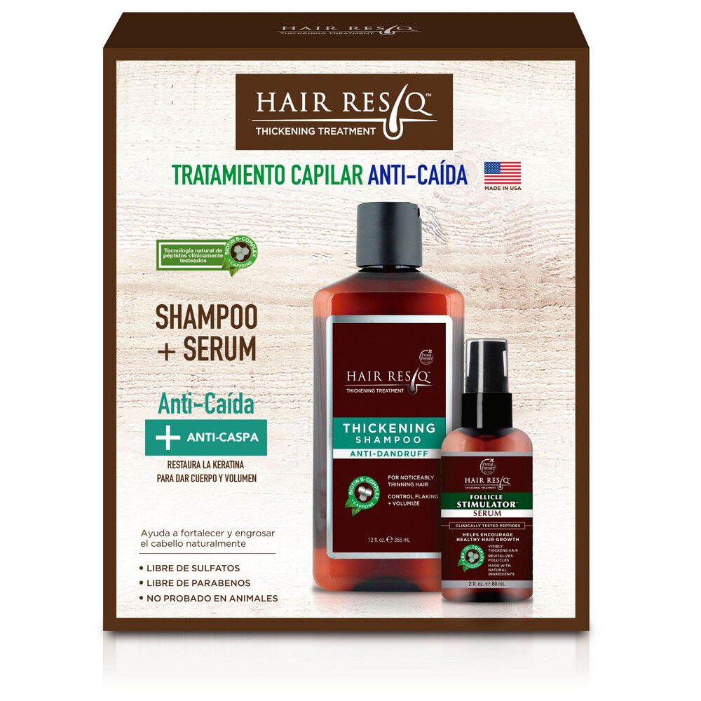 Shampoo Thickening Anti-Caspa 355ml + Serum Follicle Stimulator 60ml