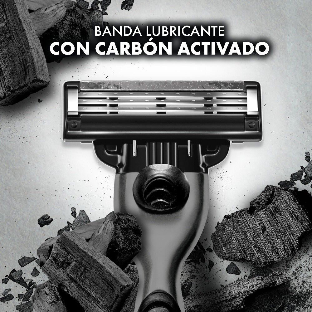Repuesto-para-Máquina-de-Afeitar-Mach3-Carbón-4-Unidades-imagen-4