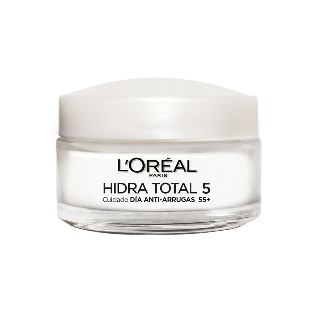 Hidra-Total 5 Crema Facial Antiarrugas Humectante con Calcio Todo Tipo de Piel 55+ 50 mL
