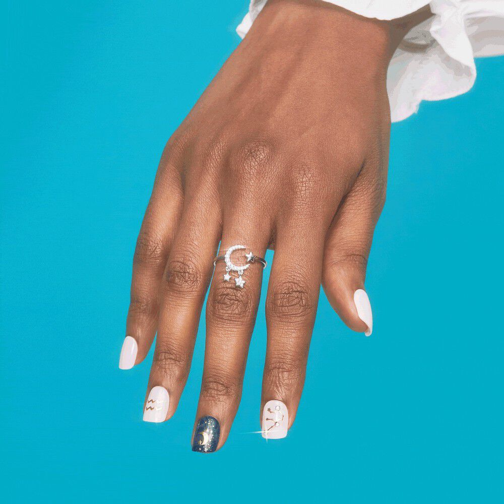 New-Impress-Colección-Zodiaco-Acuario-Press-On-Manicure-30-Unidades-imagen-4