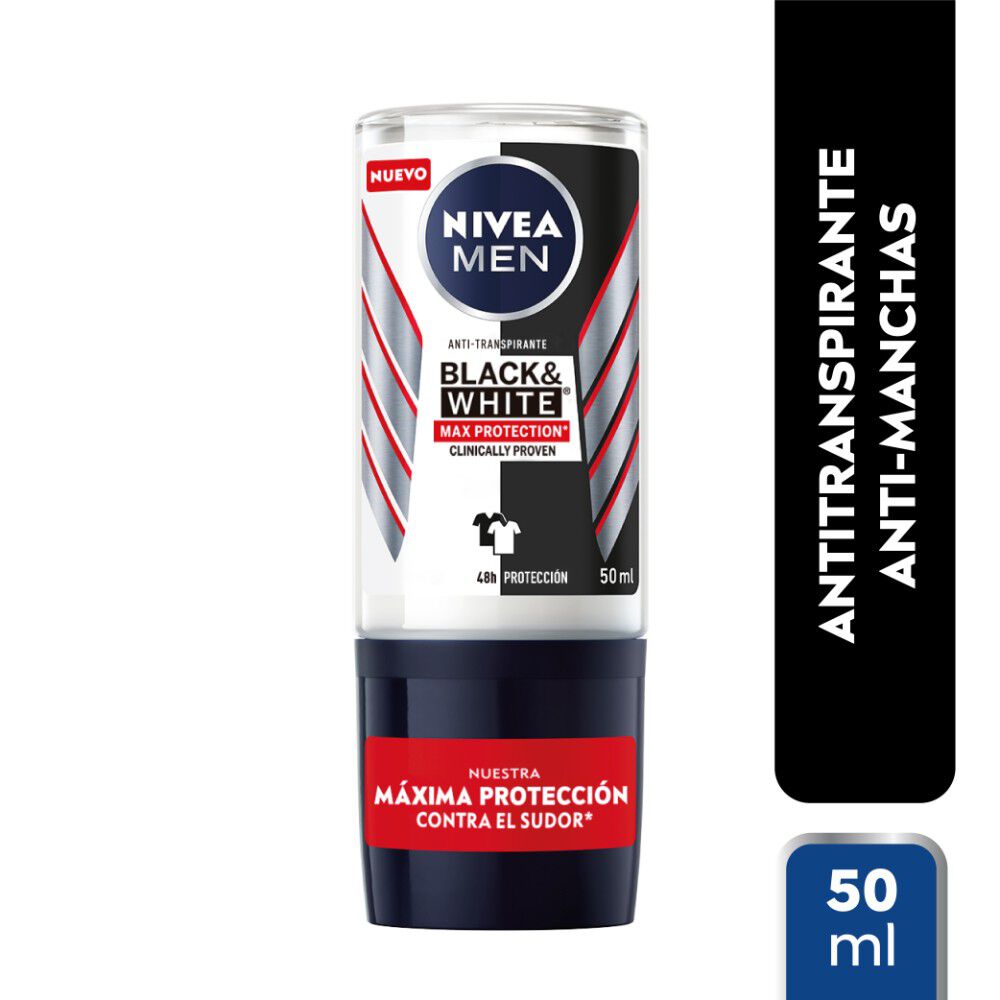 Desodorante-Roll-On-Men-Invisible-Black-&-White-Max-ProtecciÛn-50-mL-imagen-1