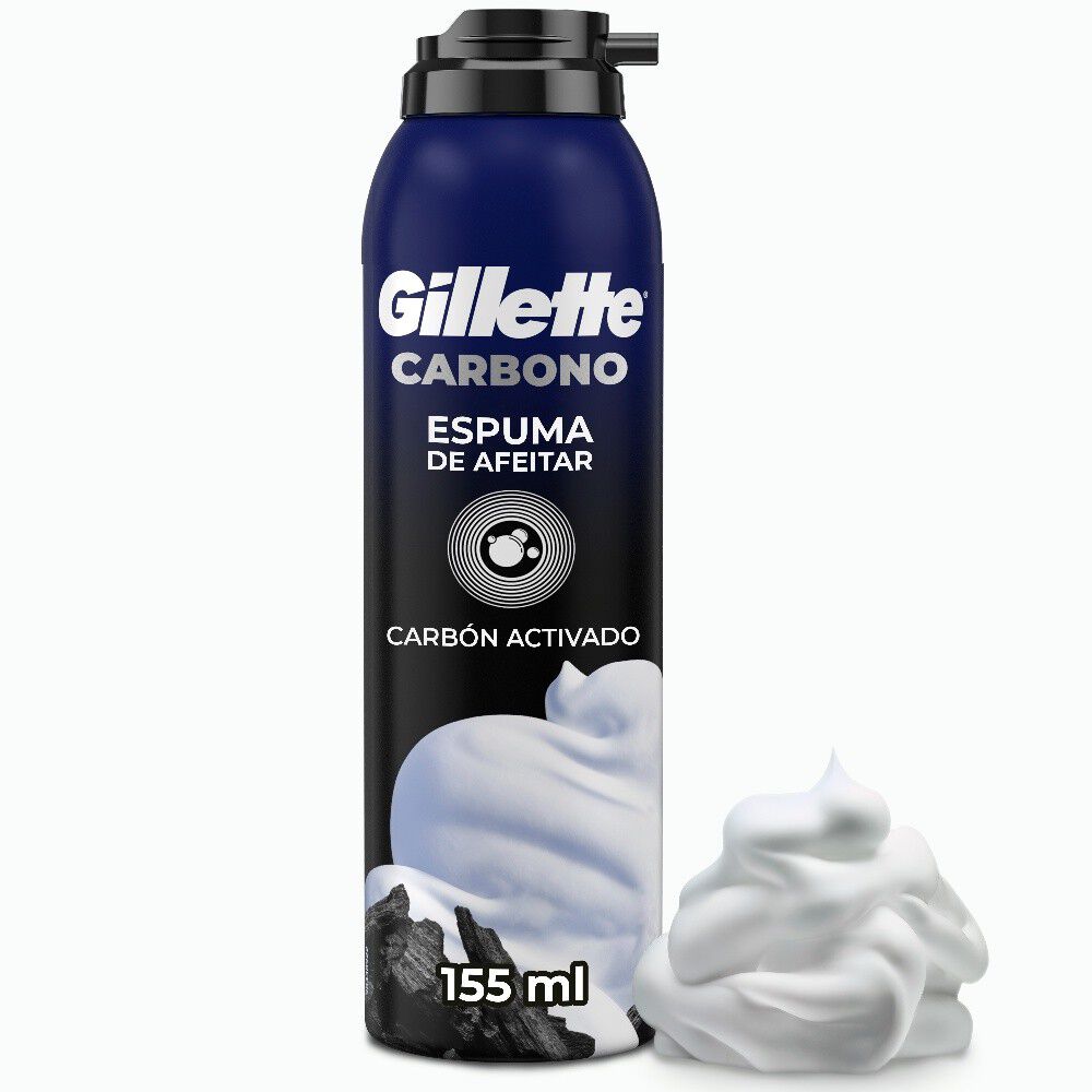 Espuma-de-Afeitar-Carbono-con-Carbón-Activado-155ml-imagen-1