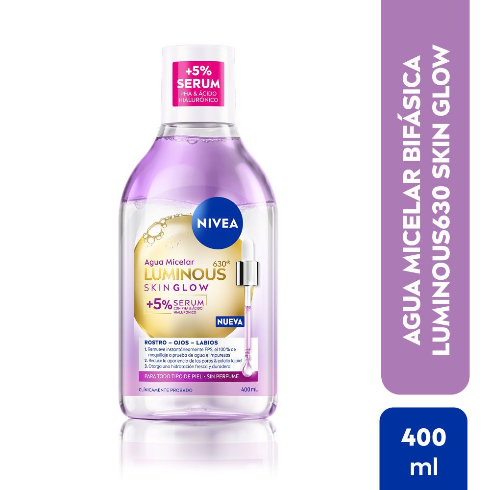 Agua Micelar Luminous630 Skin Glow 400Ml