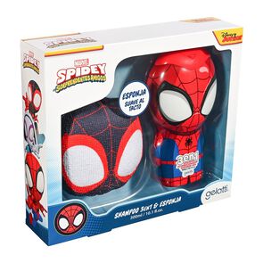 Set-de-Baño-Shampoo-Spiderman-+-Esponja-Miles-imagen
