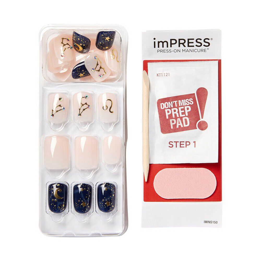 New-Impress-Colección-Zodiaco-Leo-Press-On-Manicure-30-Unidades-imagen-2