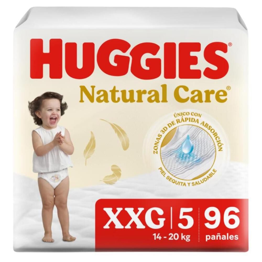 Pañales Huggies Natural Care  XXG 96 Un