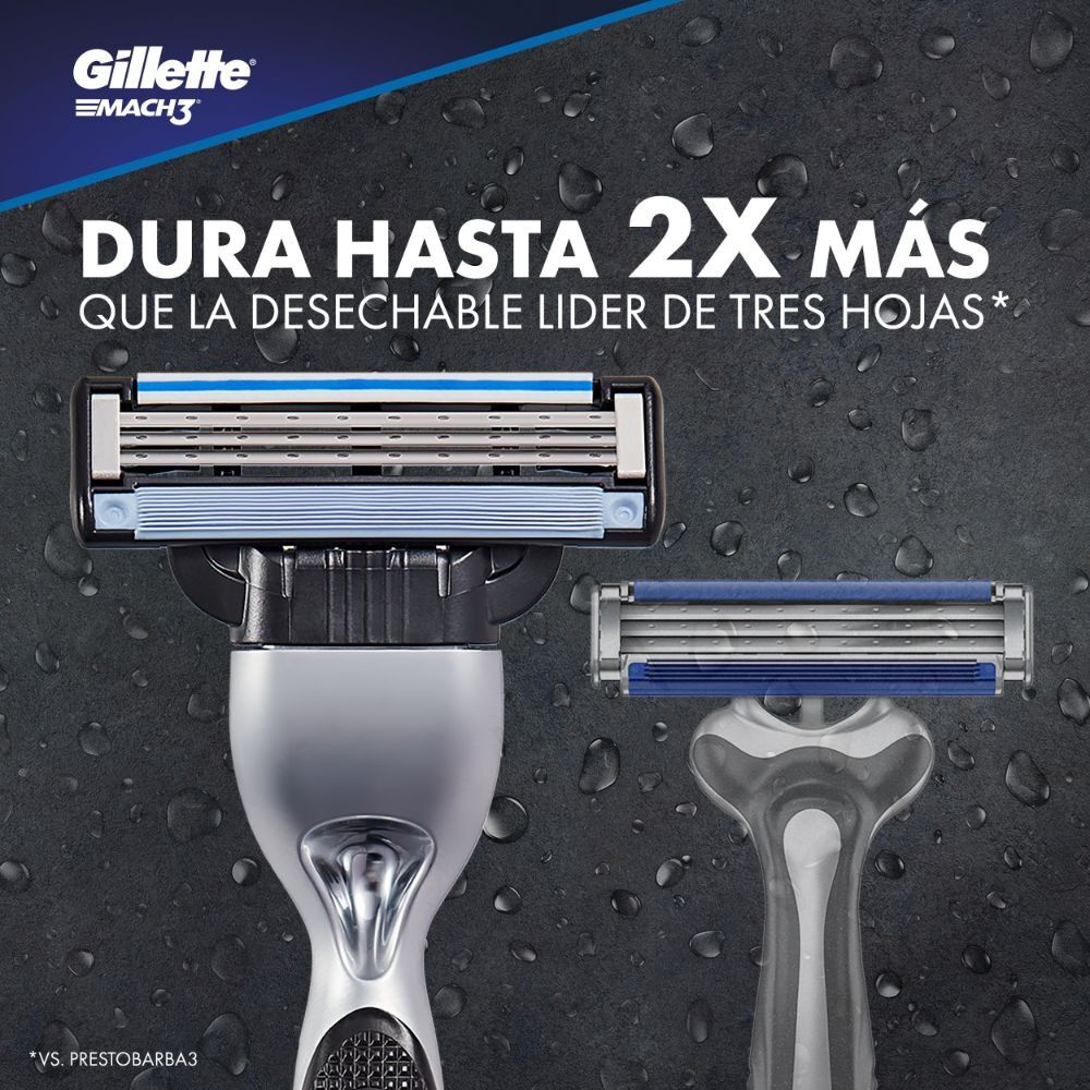 Cartuchos-para-afeitar-Mach3-Turbo-4-Unidades-imagen-2
