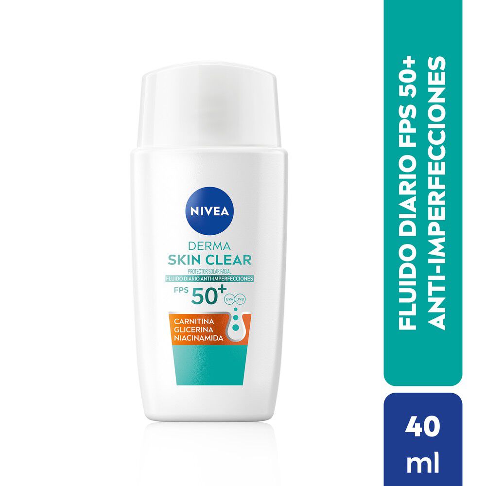 Derma-Skin-Clear-Protector-Solar-Facial-Fluido-Diario-Anti-Imperfecciones-Fps-50+-40Ml-imagen-1