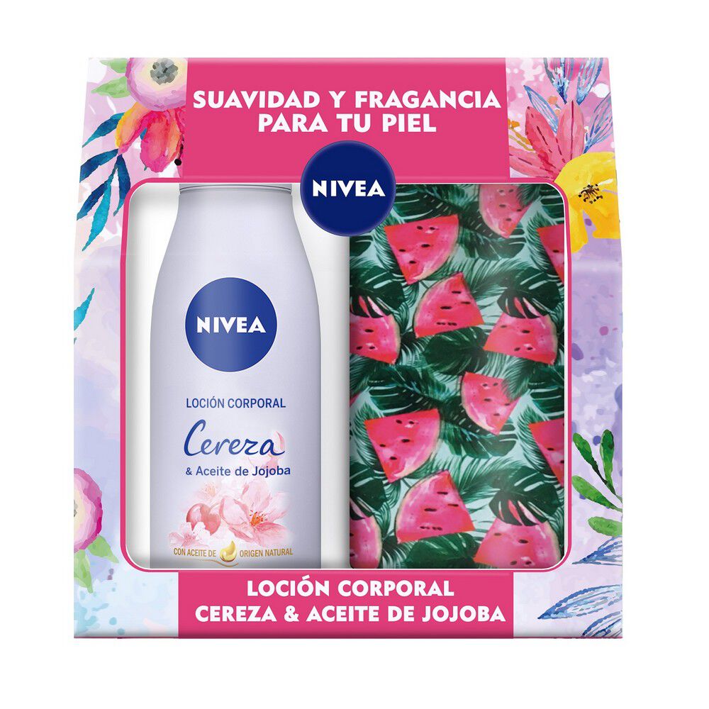 Crema-Corporal-Cereza-&-Aceite-de-Jojoba-400-mL-+-Cosmetiquero-imagen-2
