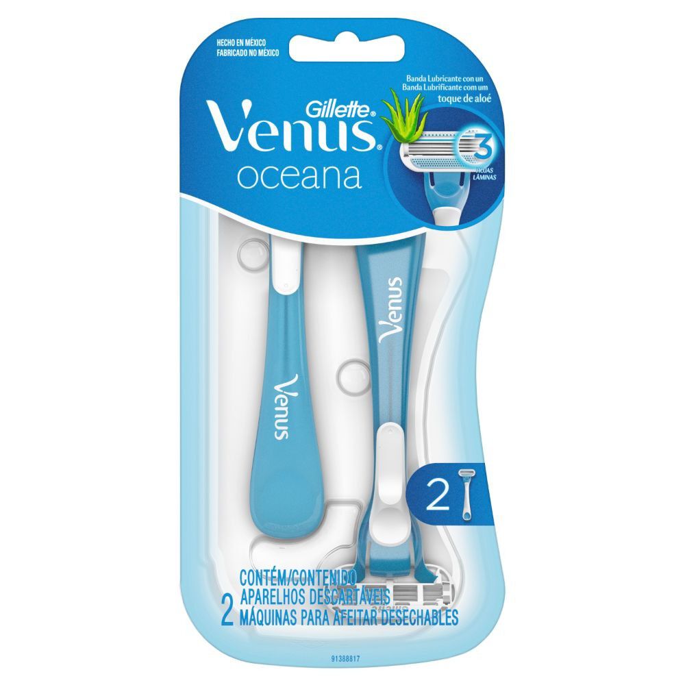 Venus-Oceana-Maquina-de-Afeitar-Desechable-3-Hojas-con-Aloe-Mujer-X2-imagen-4