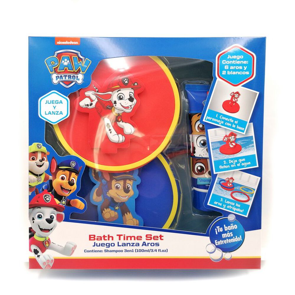 Paw-Patrol-Juego-de-Anillos-+-Shampoo-3-En-1-100-mL-imagen-1