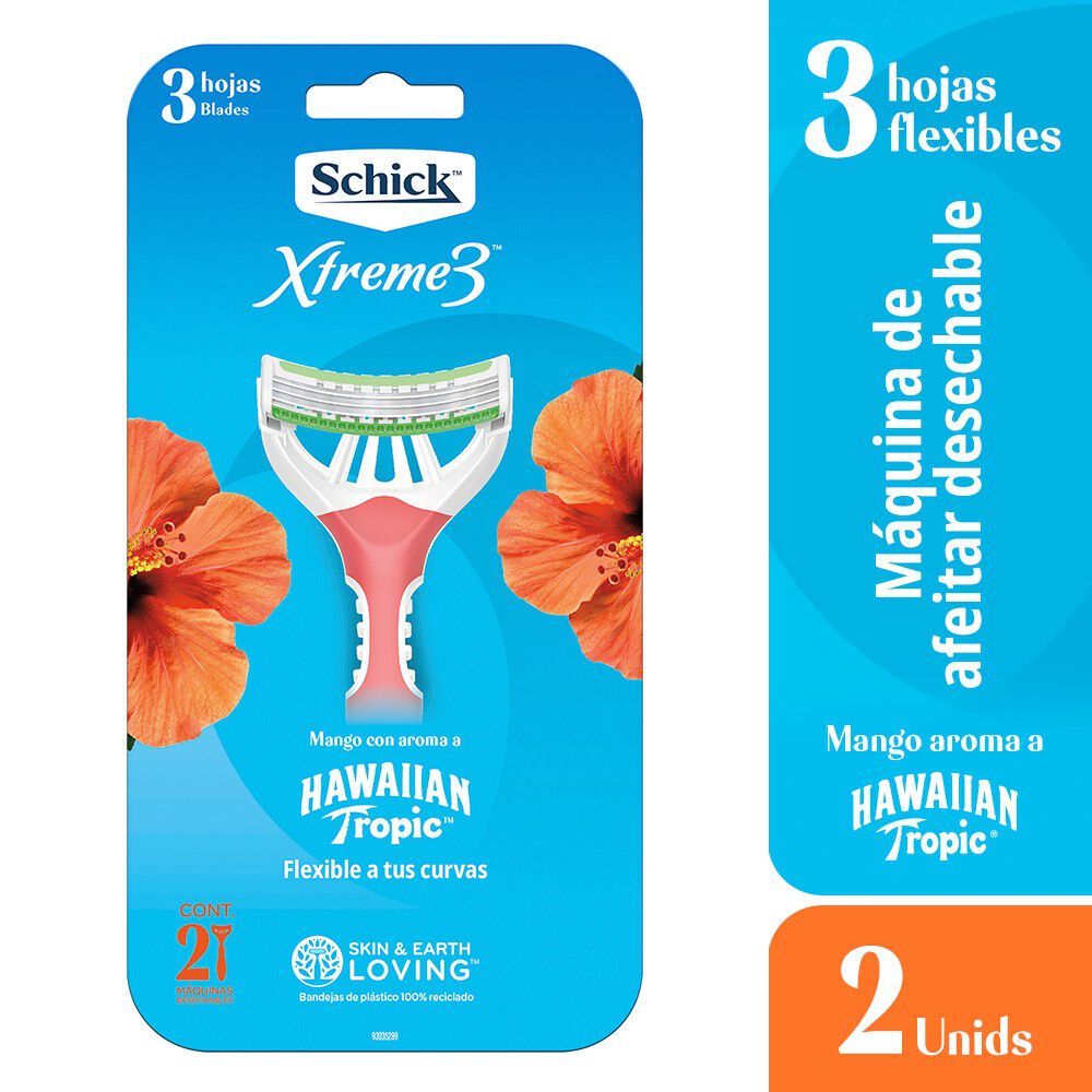 Máquina de Afeitar Xtreme 3 Mujer 2 unidades