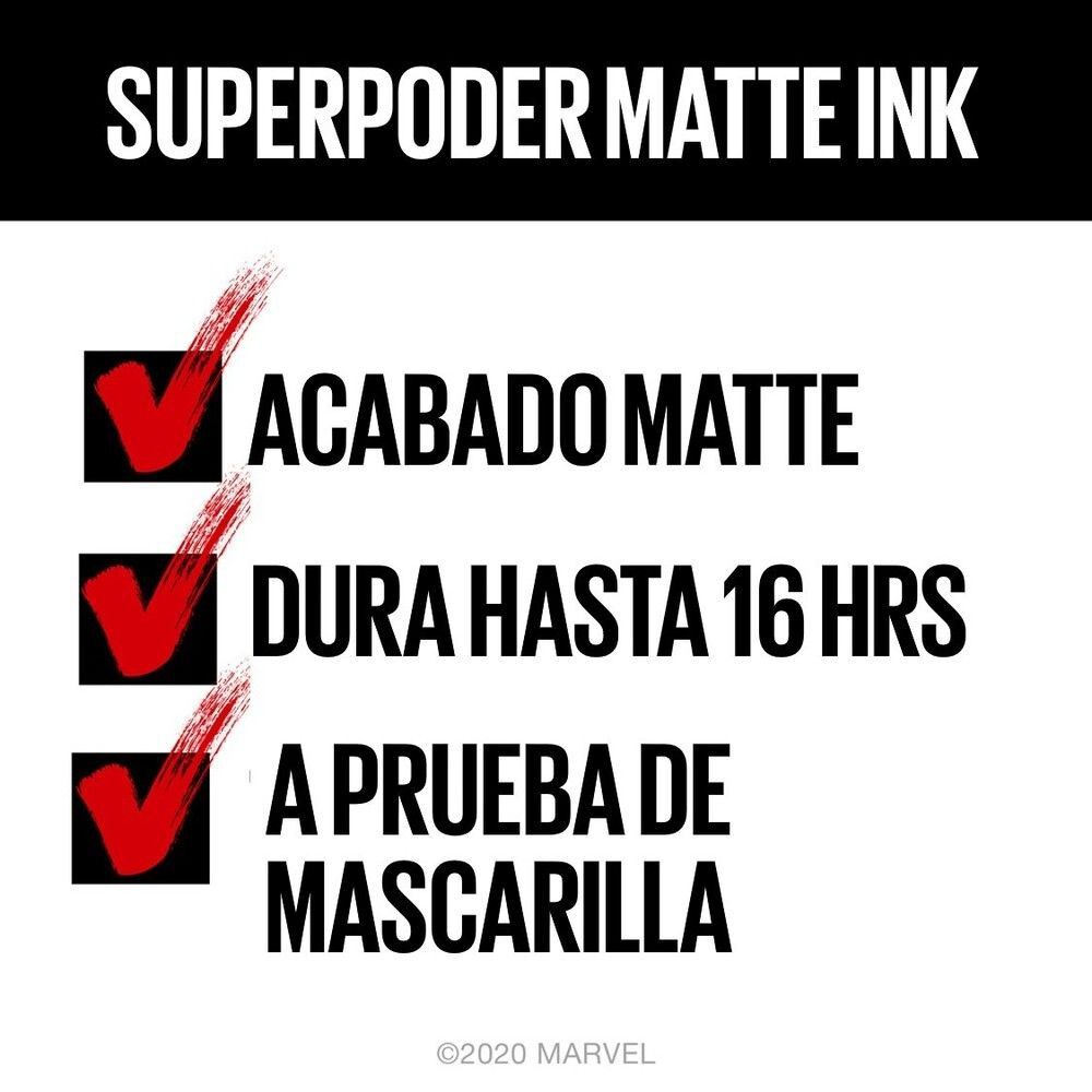 Marvel-X-Maybelline-Labial-Larga-Duración-Super-Stay-Matte-Ink-20-Pioneer-imagen-5