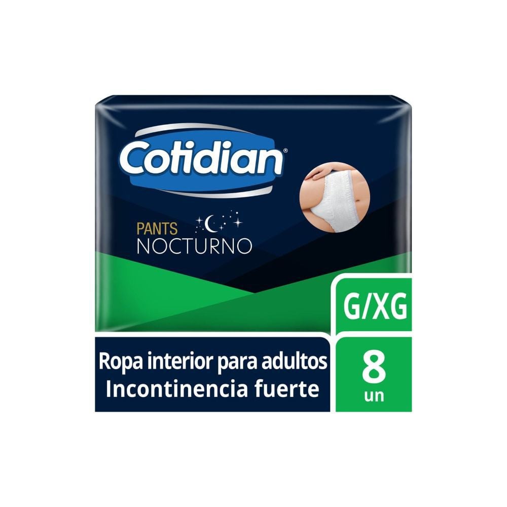 Ropa Interior desechable Nocturna talla G/XG 8 unidades