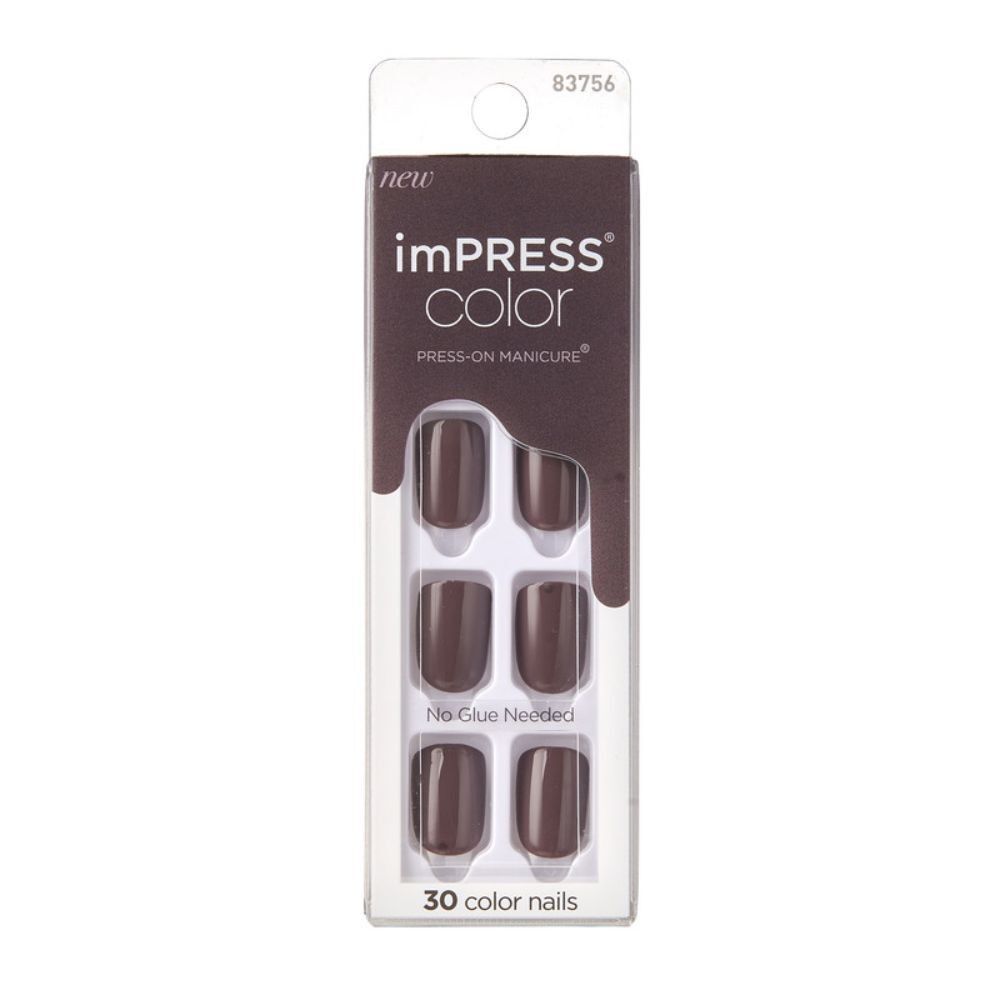 Uñas Postizas Impress Color Try Gray X30