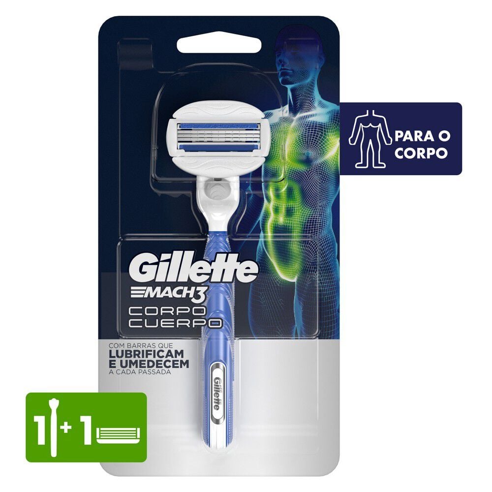 Máquina afeitar recargable Mach3 Cuerpo + cartucho