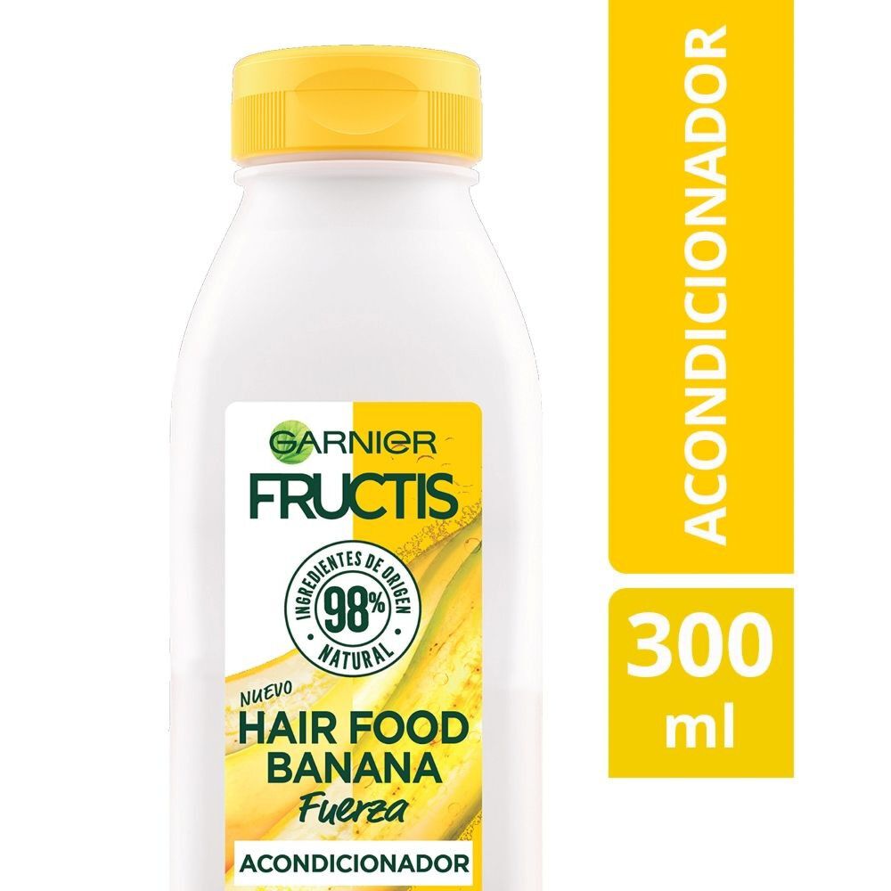 Garnier-Hair-Food-Acondicionador-Banana-Fuerza-Cabello-Débil-300-mL-imagen-1