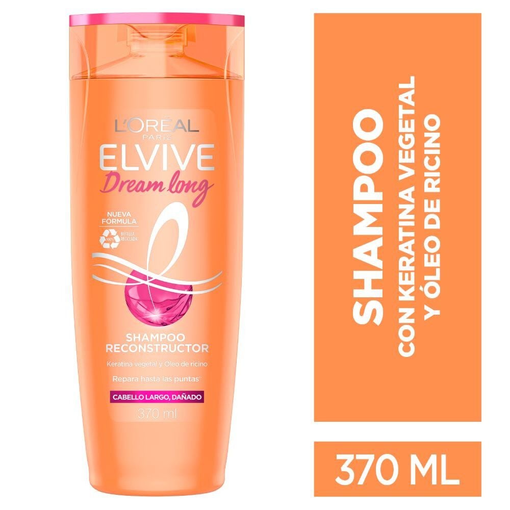Shampoo Dream Long Reconstructor Cabello Largo Dañado 370 ml