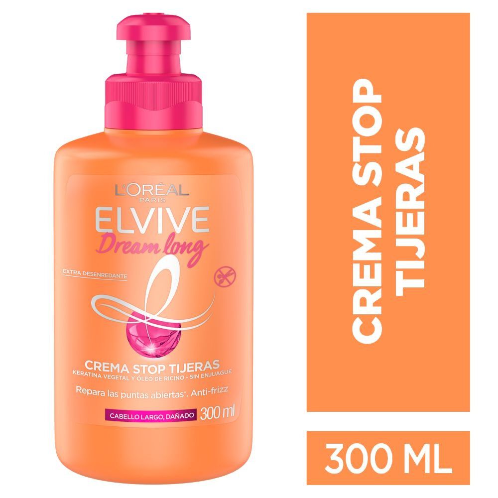 reducir Bienes Florecer Crema Para Peinar Dream Long 300 ml Elvive