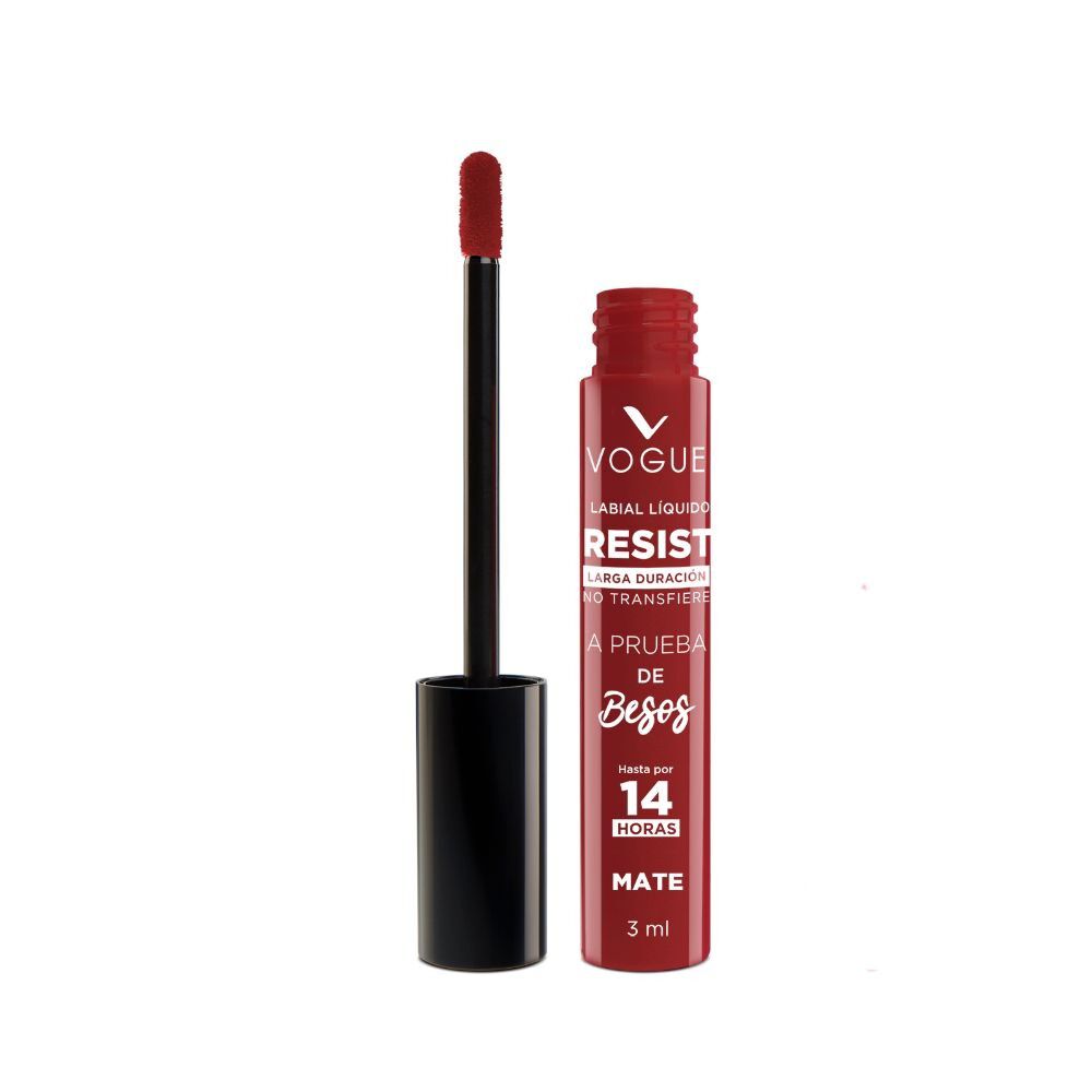 Labial Liquido Resist a Prueba de Besos 14Hrs Mate Invencible 3 mL