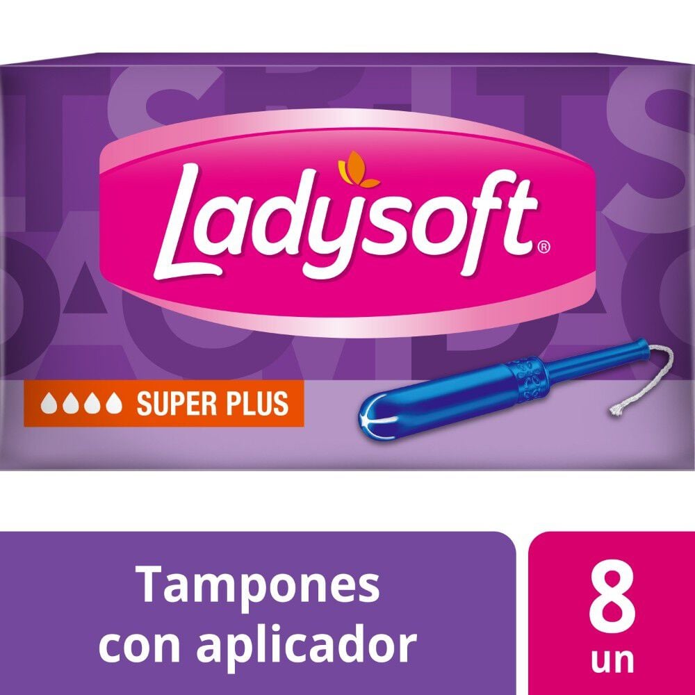 Tampón Super Plus con Aplicador Flujo Muy Intenso 8 Unidades