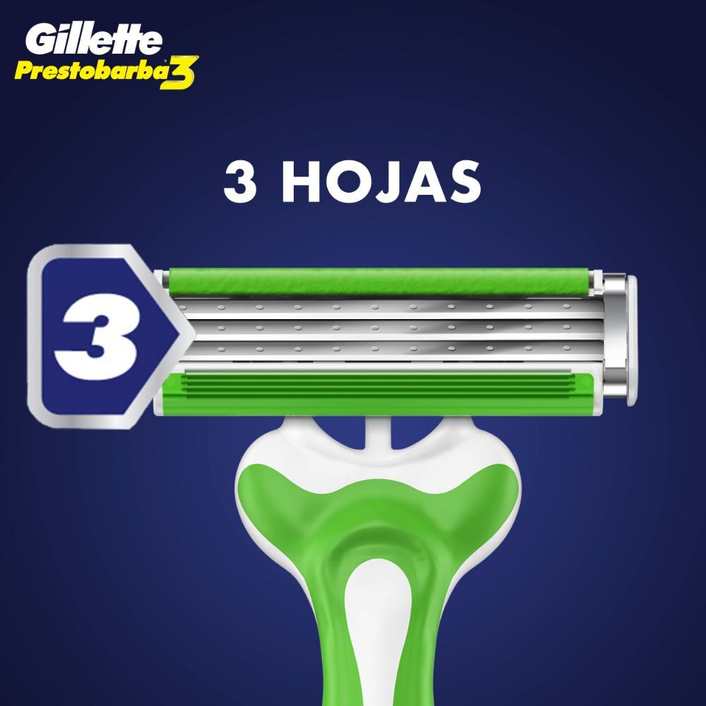Prestobarba3-Sensitive-Máquinas-Para-Afeitar-Desechables-8-Unidades-imagen-3