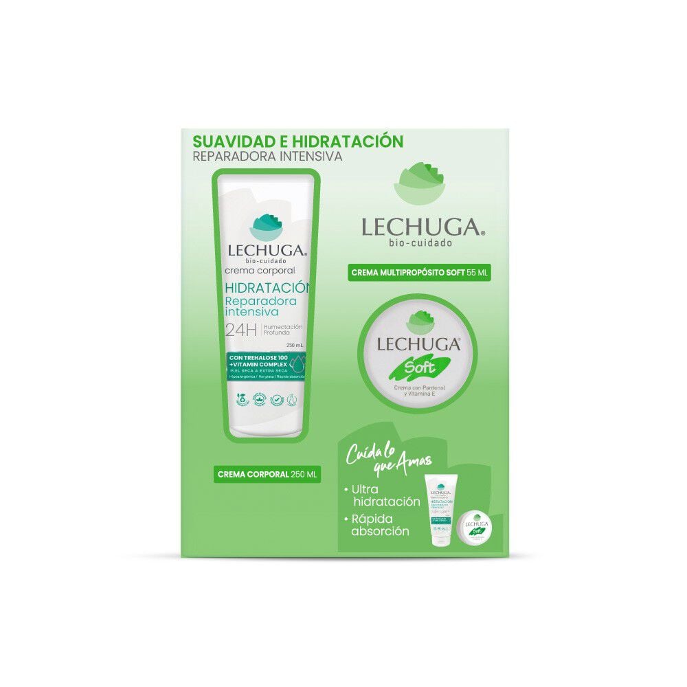 Estuche Suavidad & Hidratación, Crema multipropósito clasica 55ml + crema de cuerpo intensiva 250ml