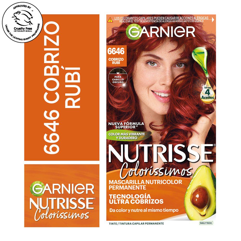 Coloración Garnier Colorissimos 6646 Cobrizo Rubí