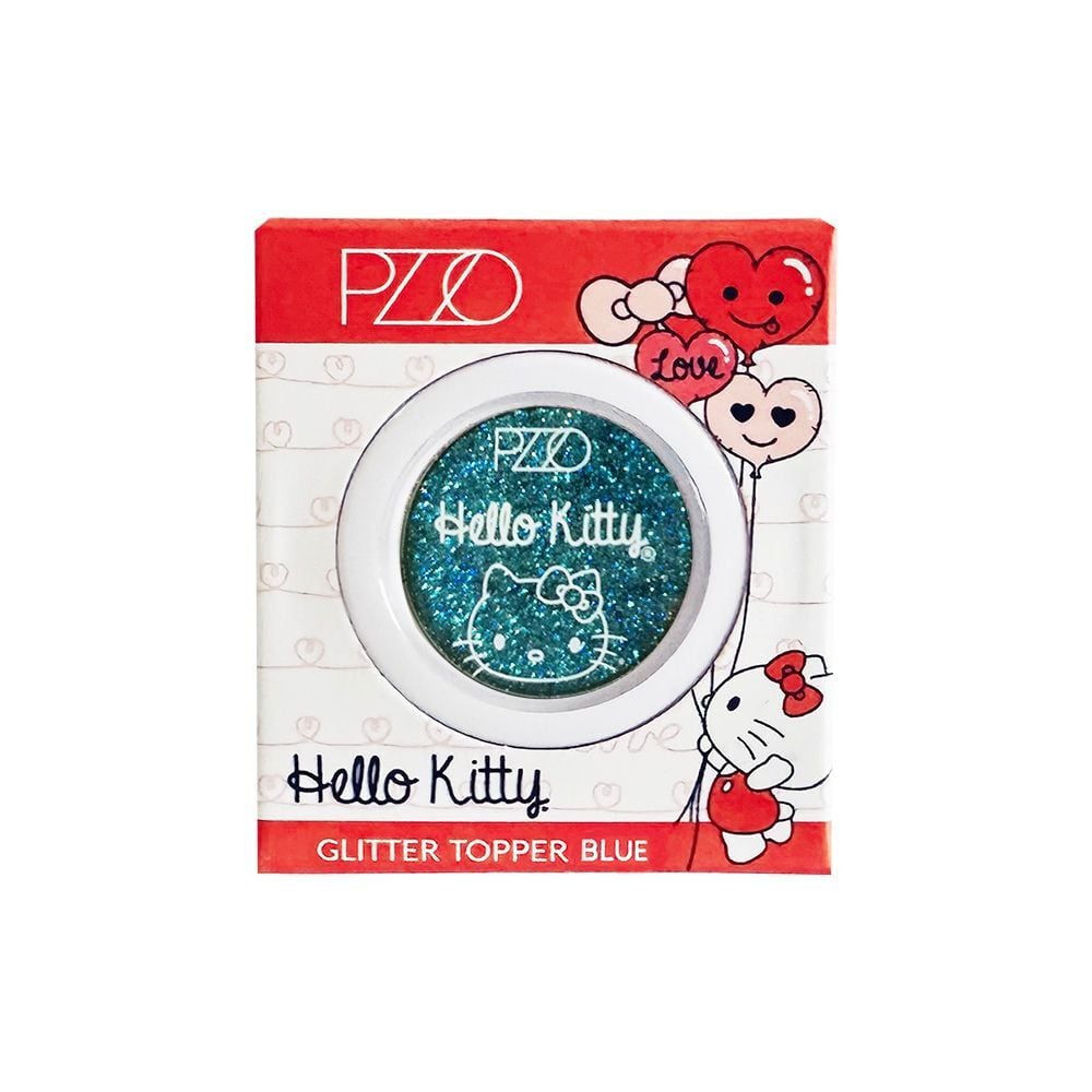Topper-de-Glitter-Hello-Kitty-Blue-imagen-2