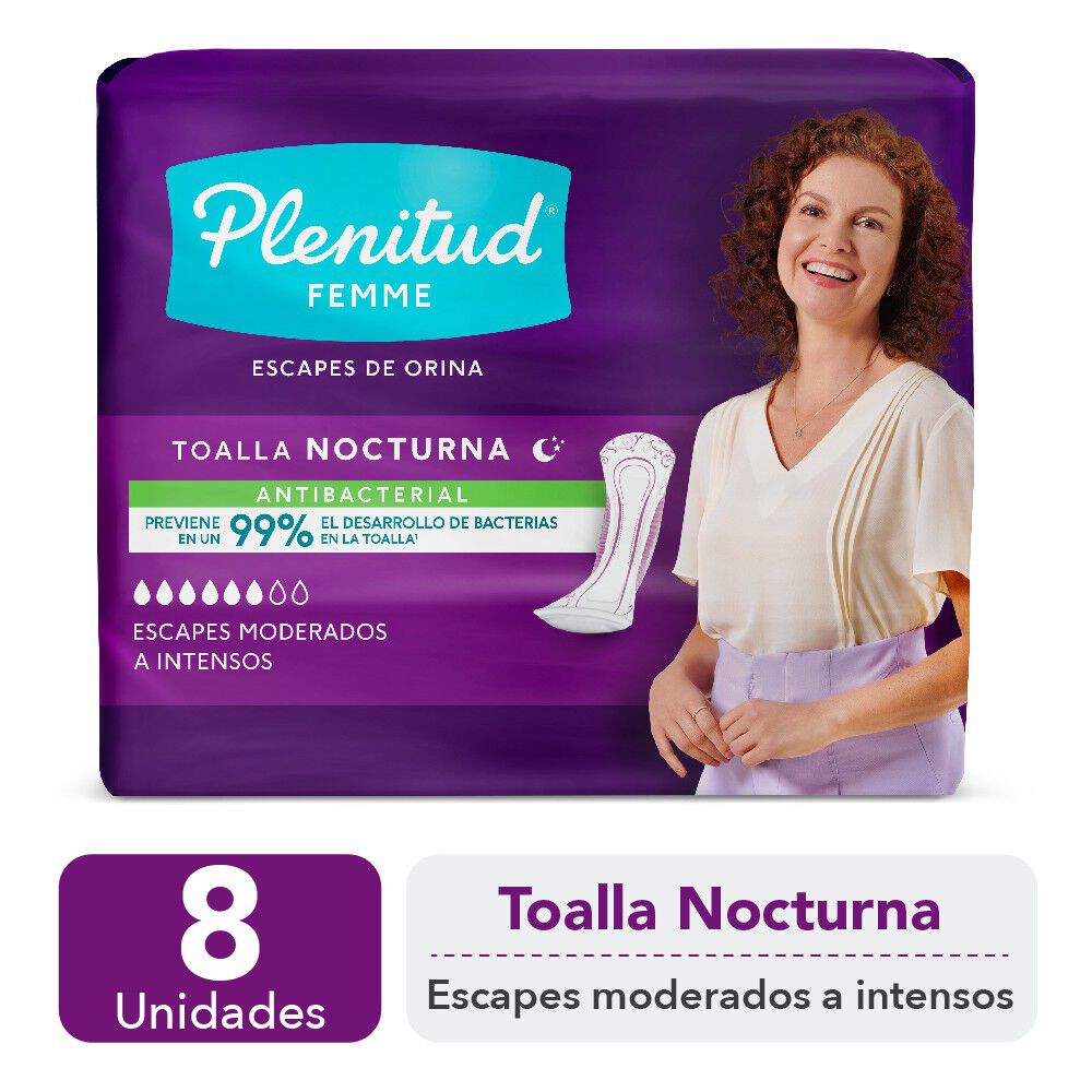 Toalla-Para-Incontinencia-Urinaria-Nocturna-Sin-Alas-8-Unidades-imagen-1