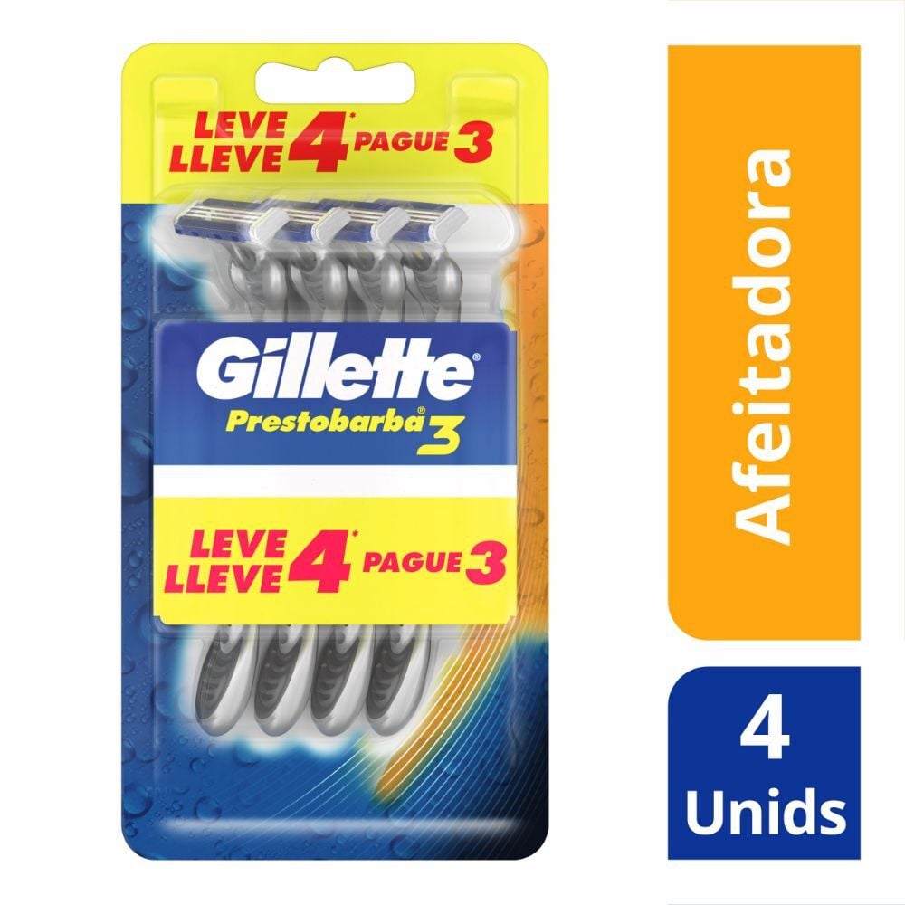 Prestobarba3 lleva 4 y paga 3 Unidades