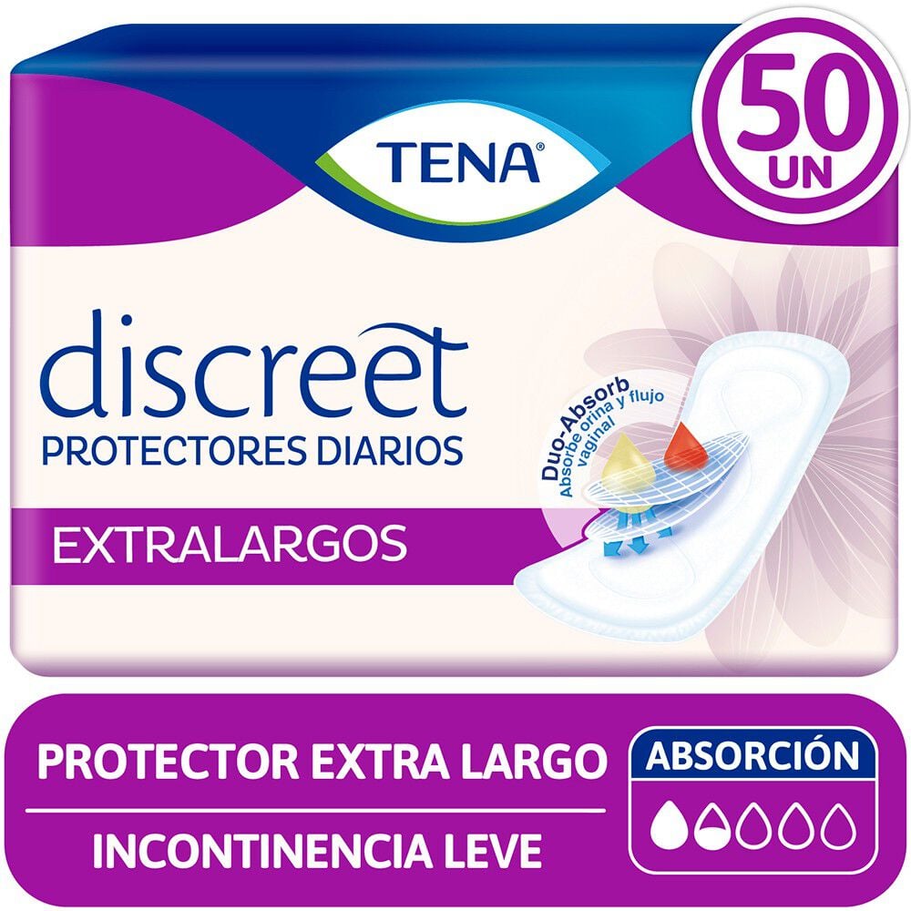 Protector incontinencia Discreet Extra Largo 50 un