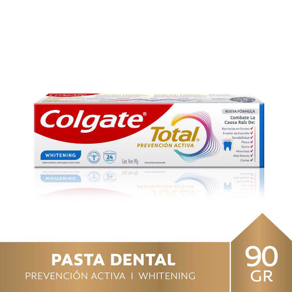 Pasta Dental Total Whitening con Flúor 90gr