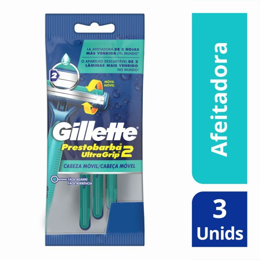 Máquinas para afeitar Prestobarba UltraGrip 2 3 Unidades