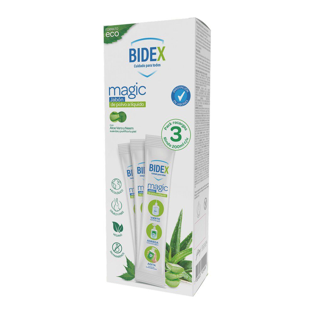 Magic-Jabón-de-Polvo-a-Líquido-Aloe-Vera/Neem-Pack-Recargas-9grs.-3-imagen