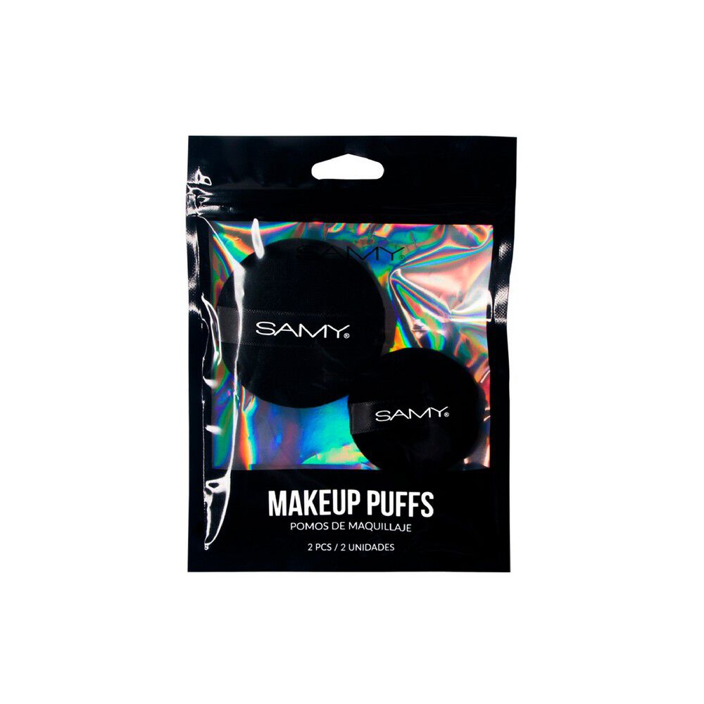 Pomos de maquillaje redondos x 2 und Samy