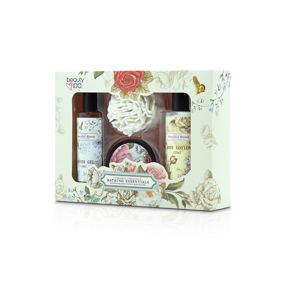 Romantic-Body-Locion-+-Shower-Gel-+-Crema-Butter-+-Esponja-imagen-3