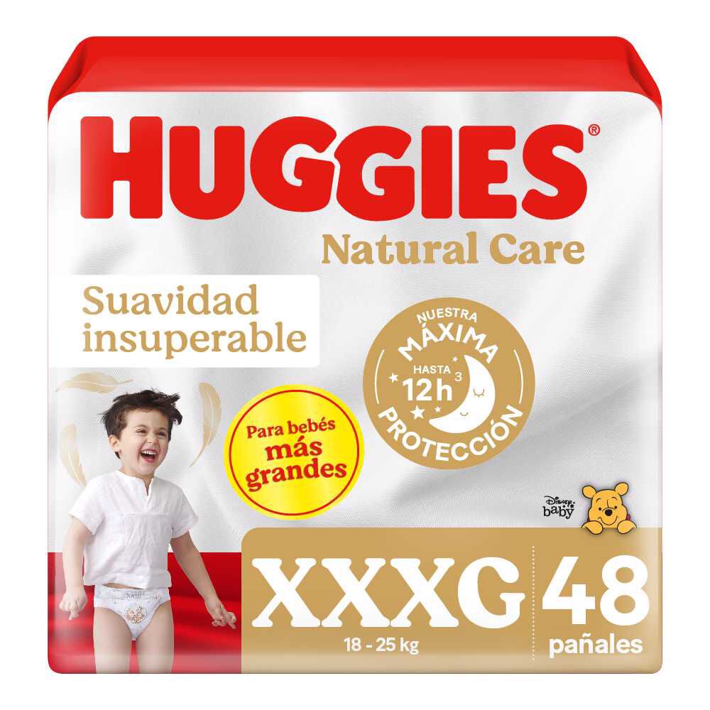 Pañal Huggies Natural Care XXXG 48