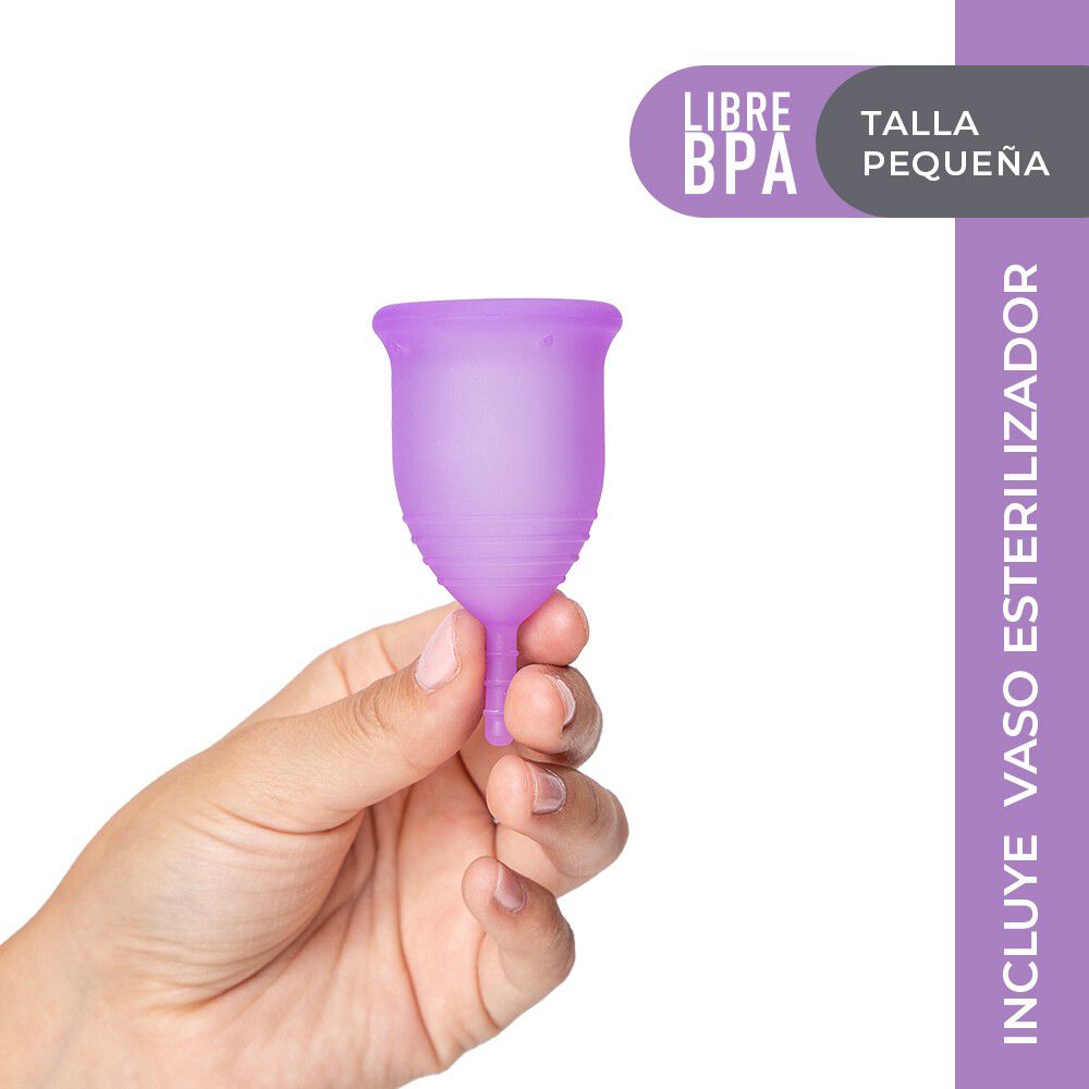 Meeting noise Clinic Copa Menstrual Reutilizable Talla Pequeña + vaso esterilizador