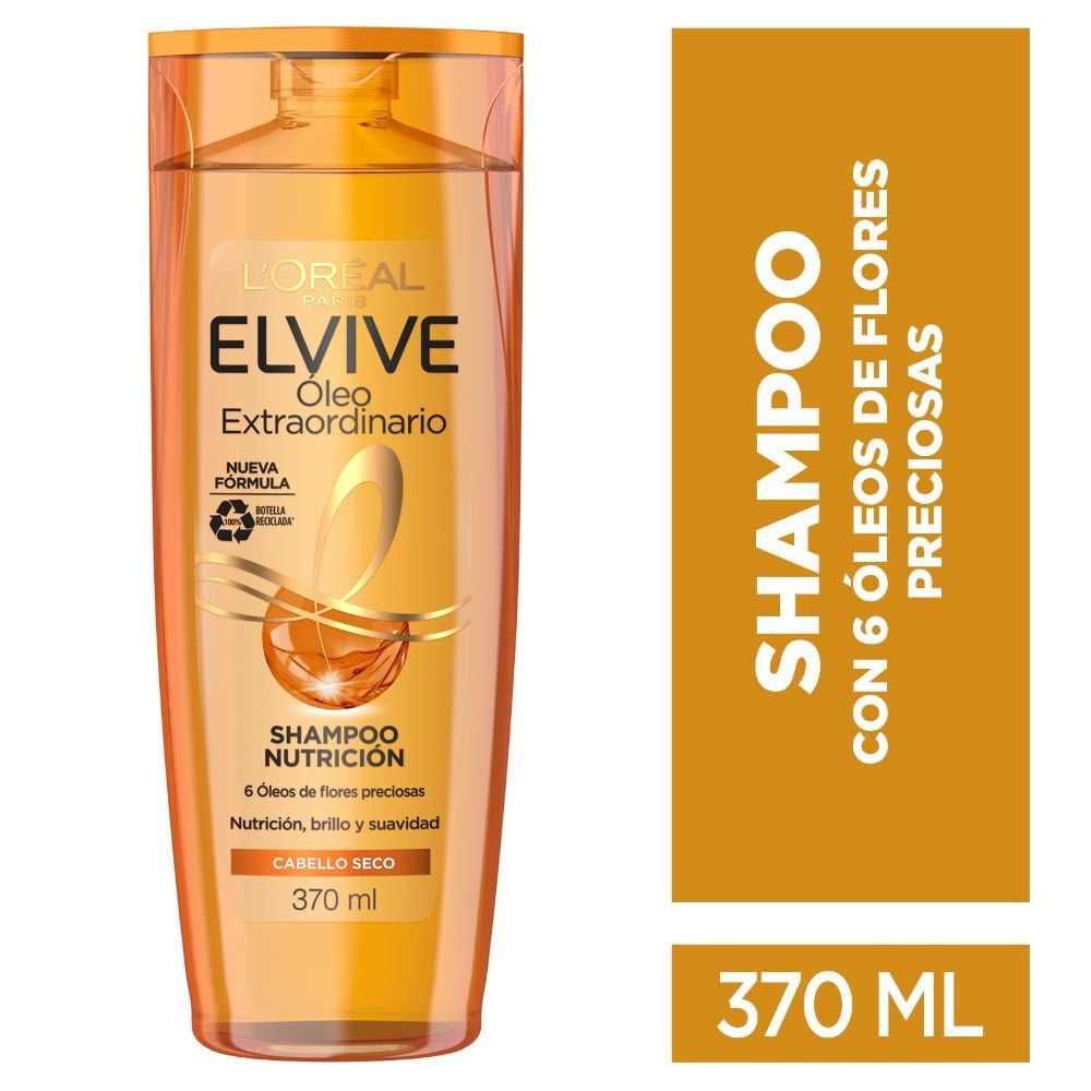 Shampoo Óleo Extraordinario  Nutrición Cabello Seco 370 ml