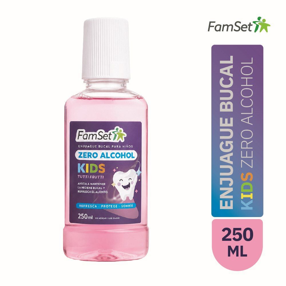 Enjuague Bucal Kids Tutti Frutti Sin Alcohol 250 Ml