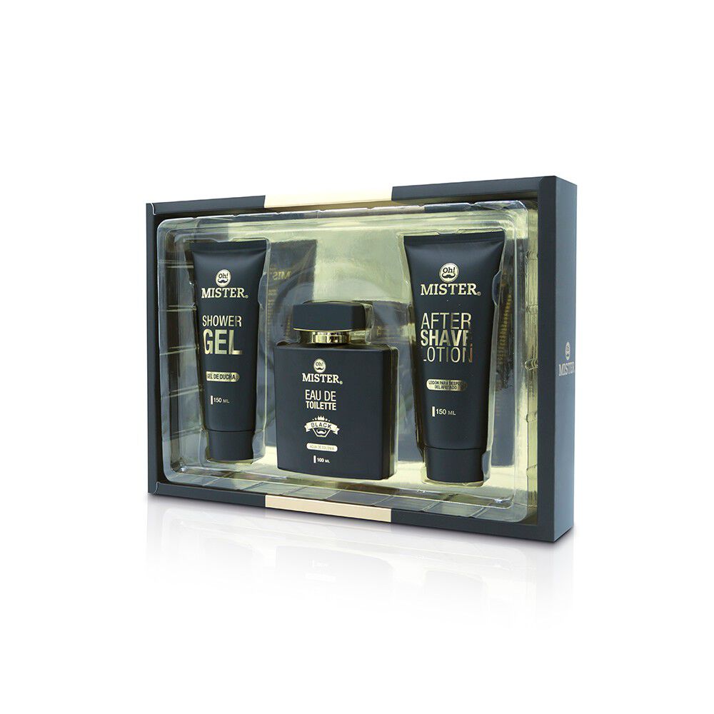 Mister-Black-Eau-de-Toilette-Spray-100-mL-+-After-Shave-170-mL-+-Body-Wash-170-mL-imagen-1