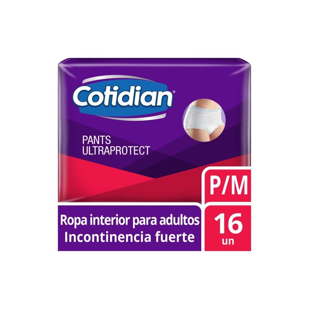 Pants Ultraprotect Ropa Interior Desechable Incontinencia Fuerte Talla M 18 Unidades