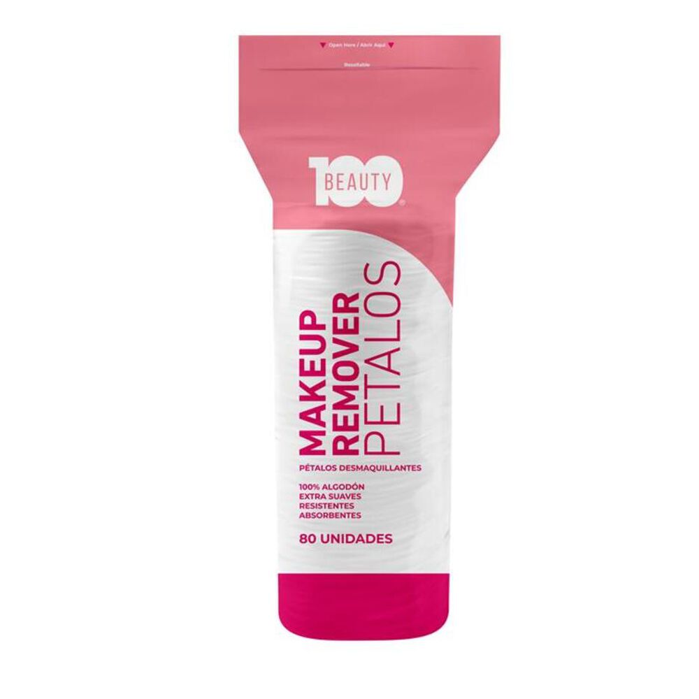P&eacute;talos-Desmaquillantes-Beauty100-80-Unidades-imagen