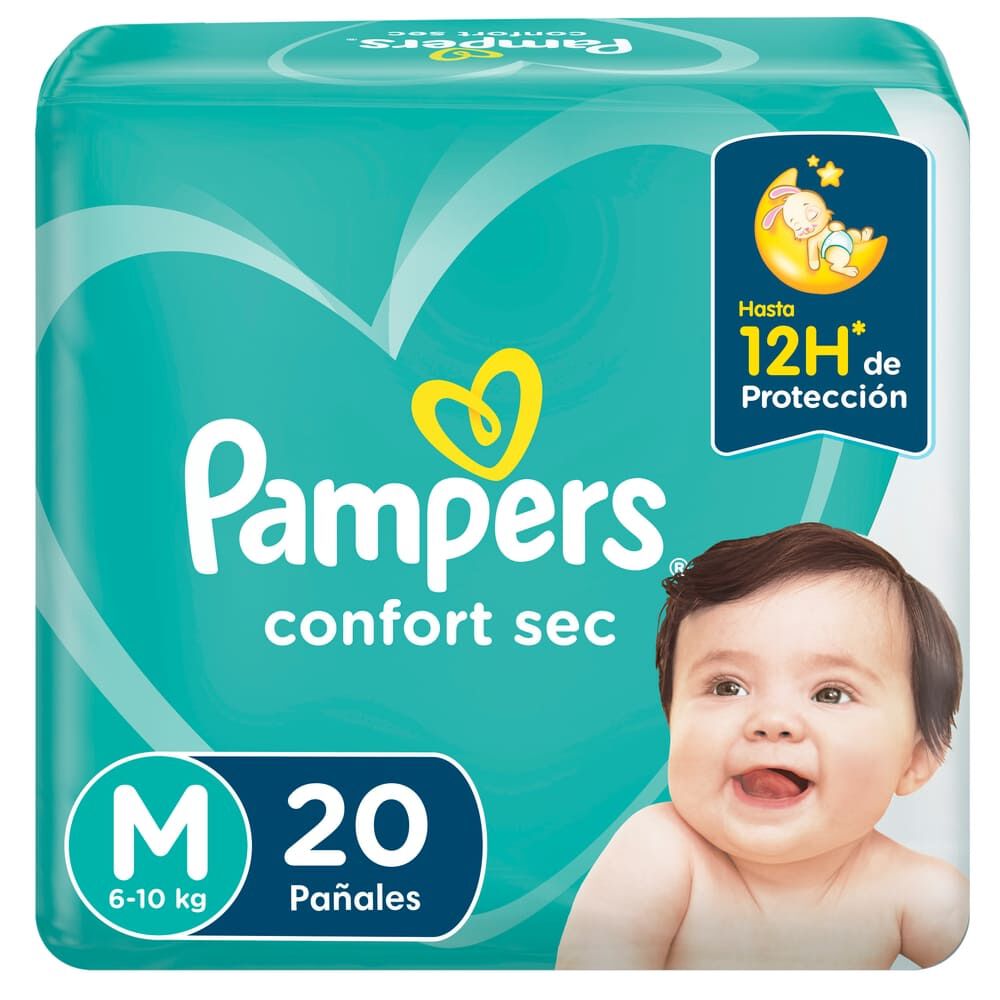 Pañal Confort Sec M (6-9.5 Kg) Extra Seco Pods X 20