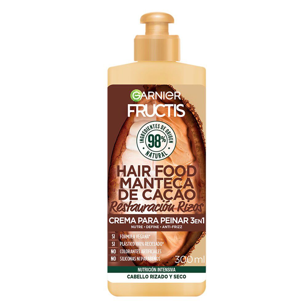 Crema-Para-Peinar-Restauración-Rizos-Fructis-Hair-Food-Cacao-300ml-imagen-2