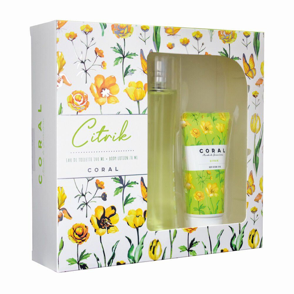 Citrik-Colonia-Edición-Natural-Spray-100-mL-+-Coral-Citrik-Body-Lotion-70-mL-imagen