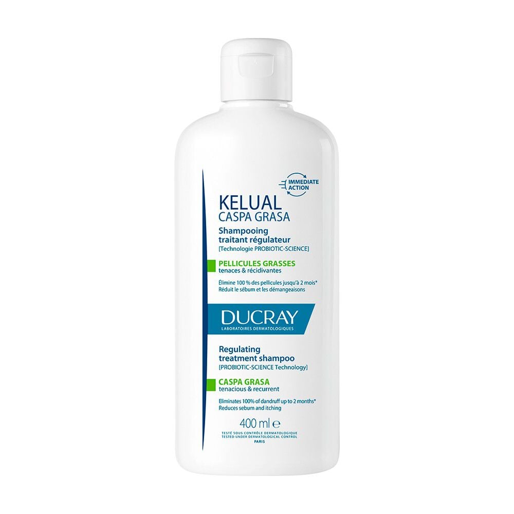 DUCRAY KELUAL SHAMPOO CASPA GRASA 400ML