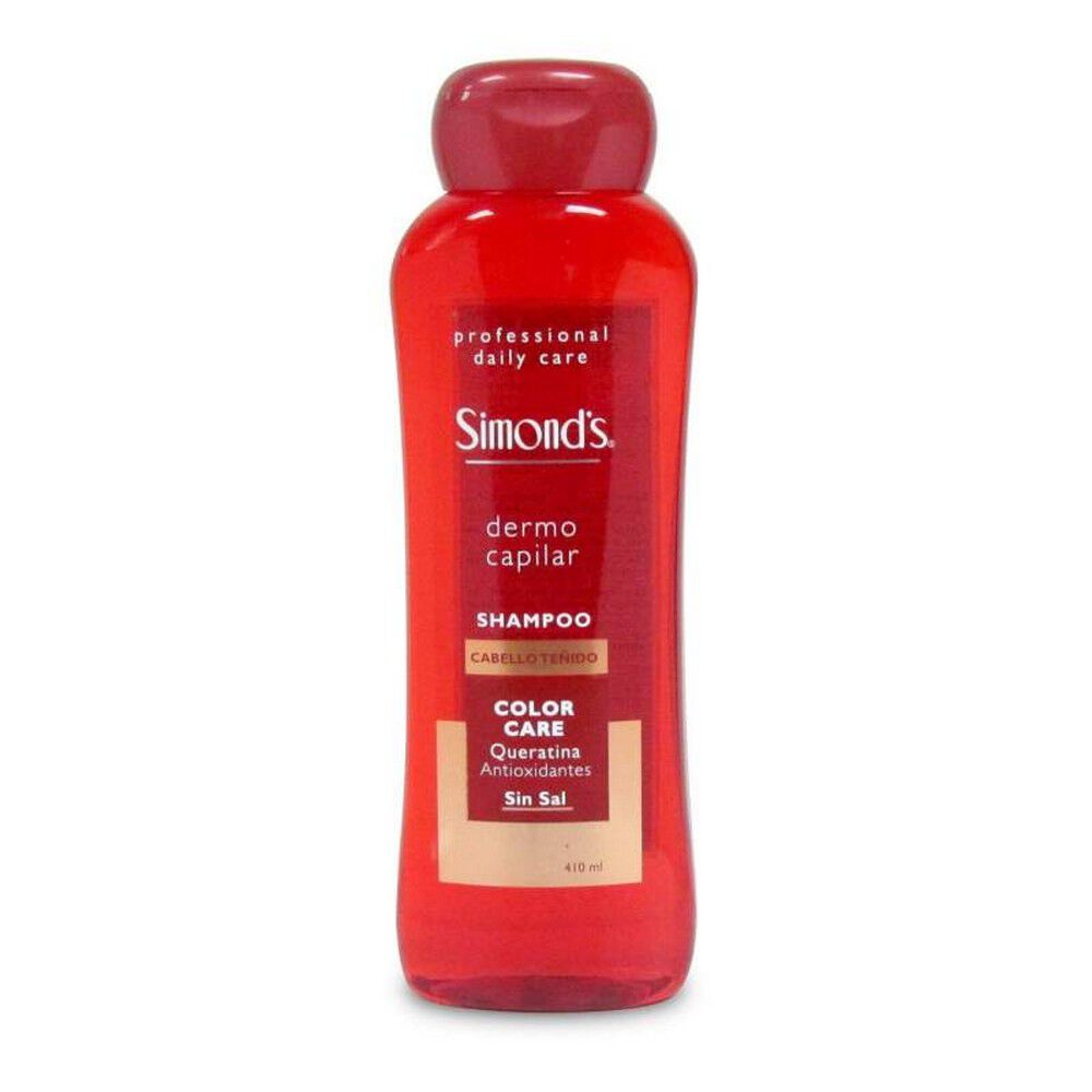 shampoo dermo capilar color care cabello tenido queratina antioxidante sin sal 410 ml